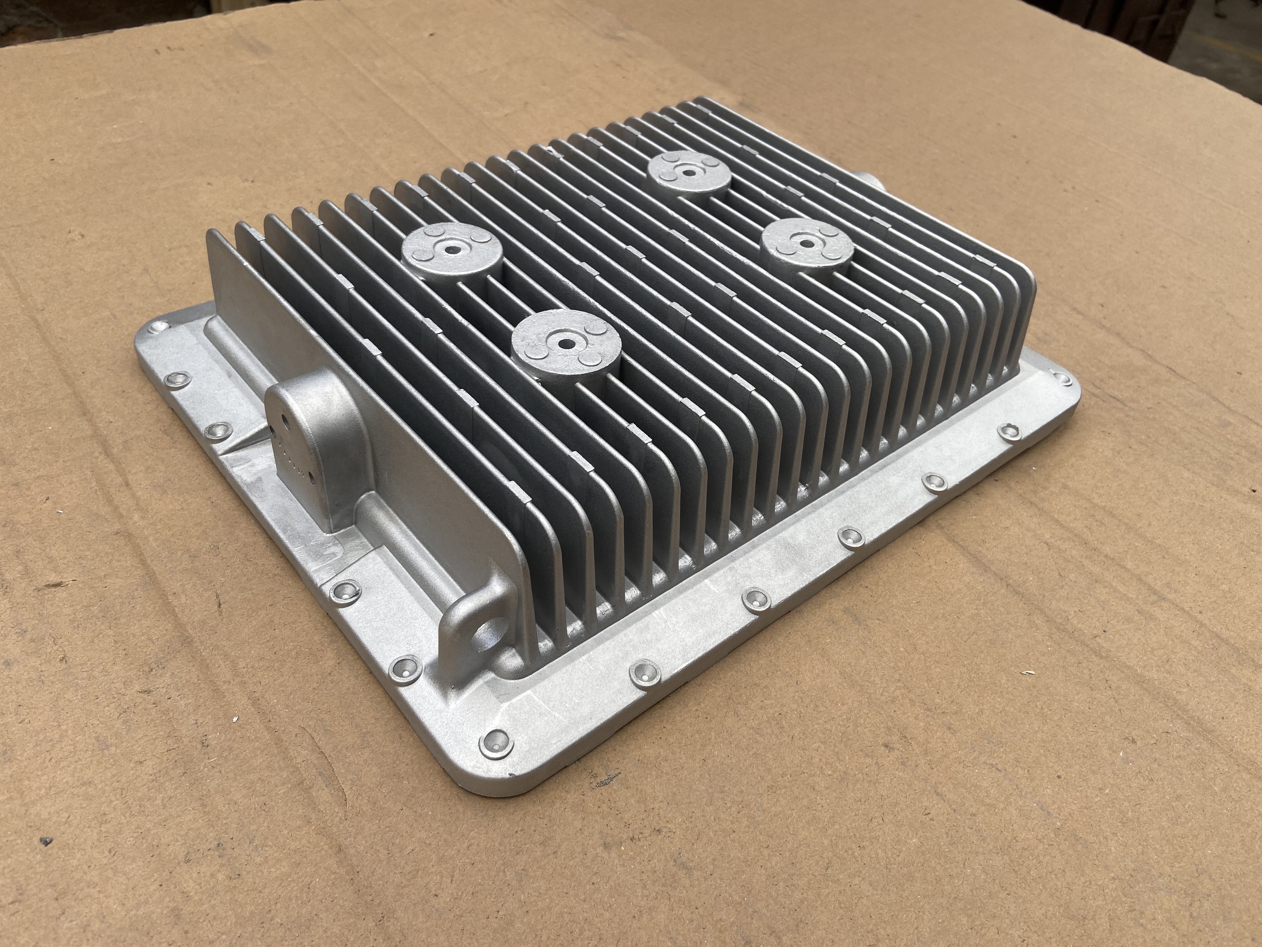 Case Study: LED Streetlight Housing -Thermal & Coastal Durability | KastMfg - Finished Component Photo